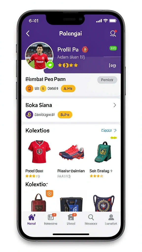Tampilan utama aplikasi 62VIP yang menawan.