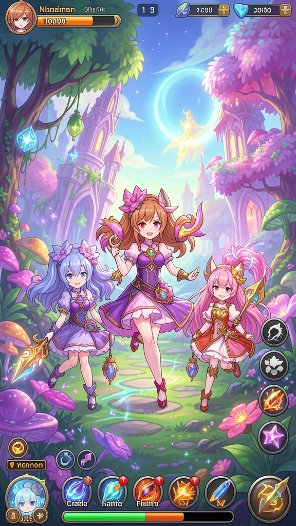 Tampilan awal game yang menarik dan intuitif.