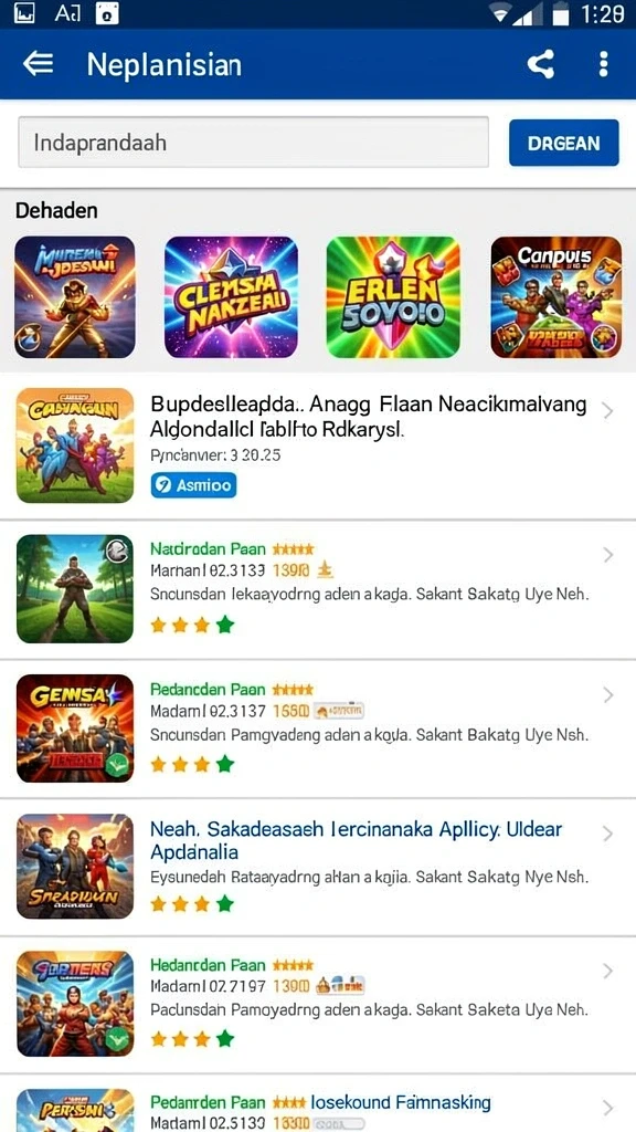 Screenshot saat bermain level menantang dengan teman.