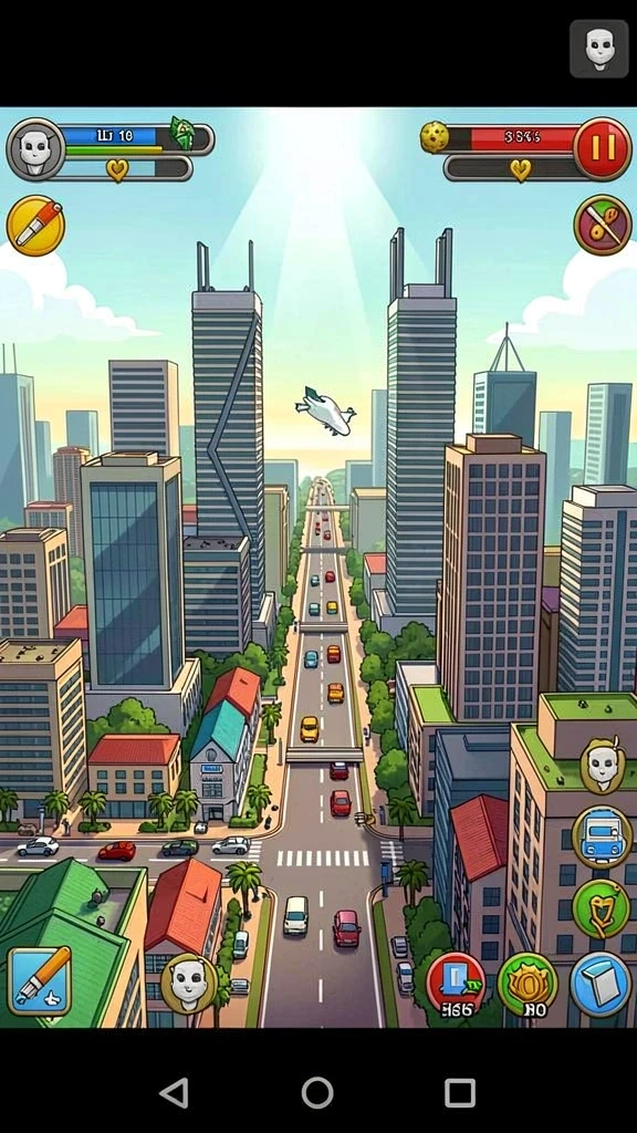 Visual efek menakjubkan saat menyelesaikan misi.