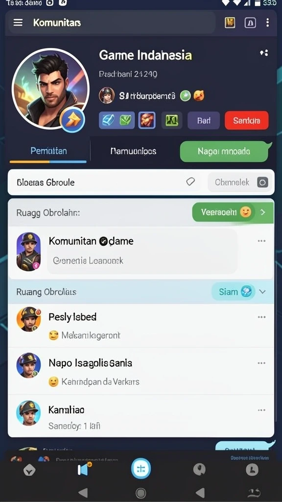 Tampilan awal yang menarik dan penuh warna.