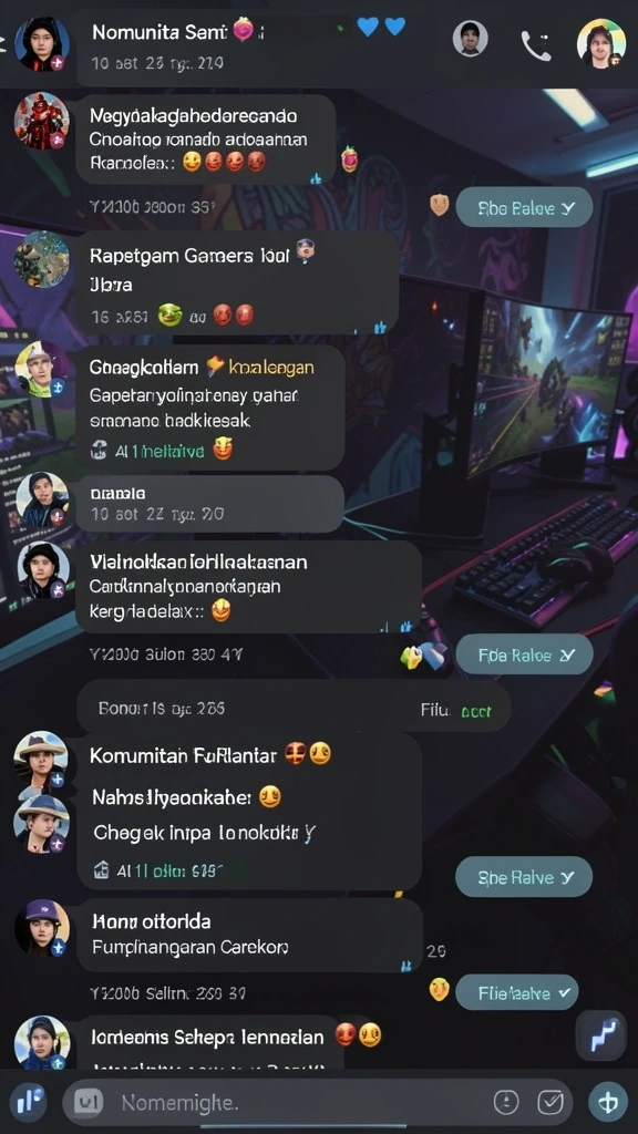 Screenshot menunjukkan level awal yang penuh warna.