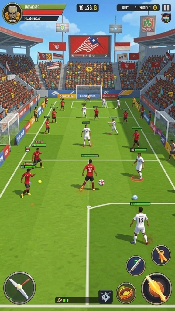 Pengaturan dunia game yang kaya akan detail.