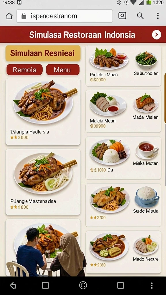 Tampilan awal KIKOTOTO yang menarik dan interaktif.