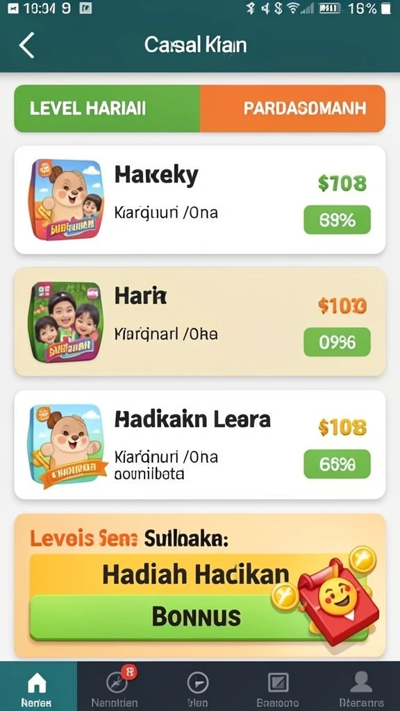 Tampilan antarmuka yang menarik dan mudah dipahami.