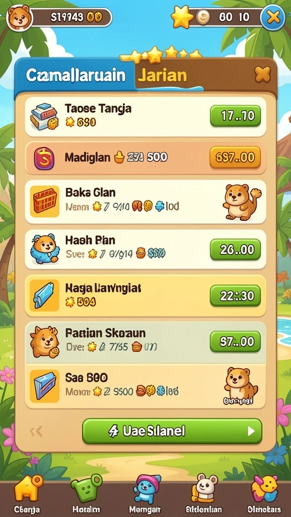 Fitur turnamen poker yang kompetitif dan mengasyikkan.