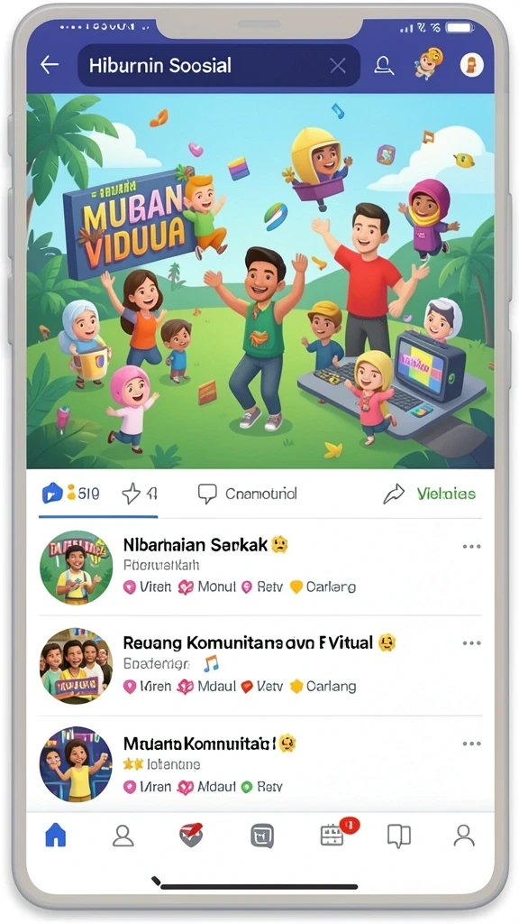Menampilkan karakter kustomisasi unik dalam RAJACLUB.