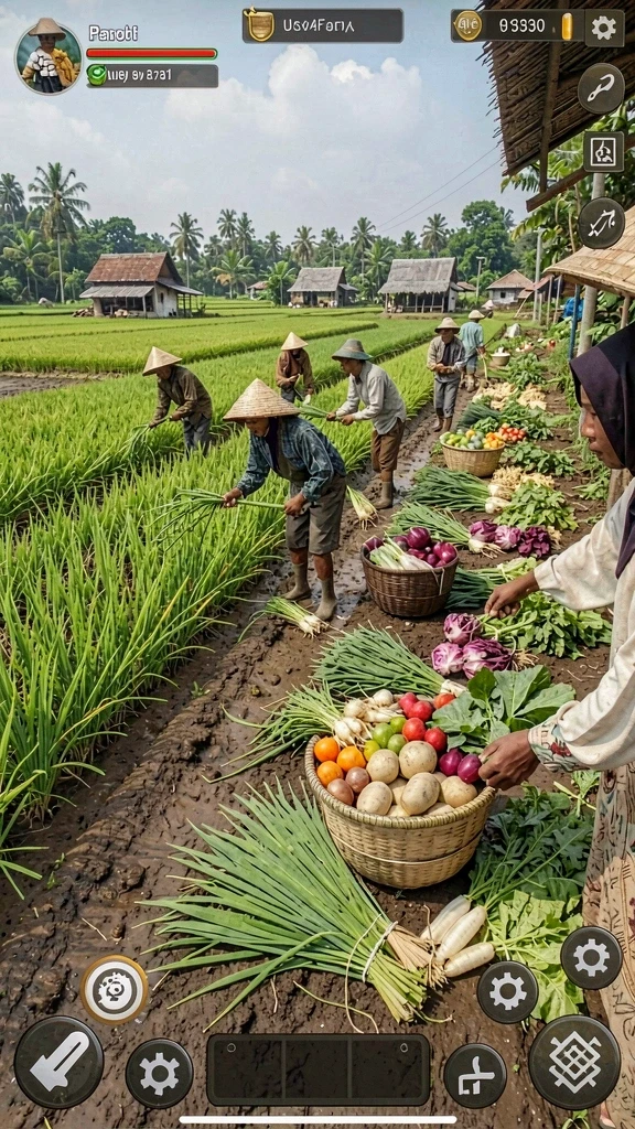 Tampilan awal permainan RAJACUAN yang menarik.