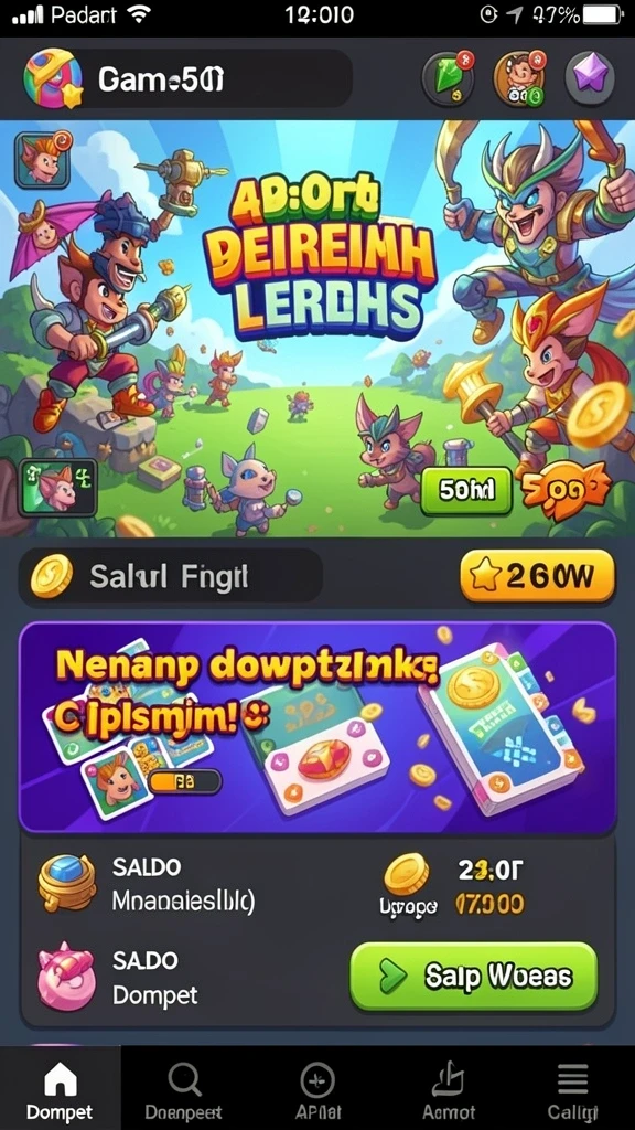 Screenshot menunjukkan aksi seru dalam pertempuran.
