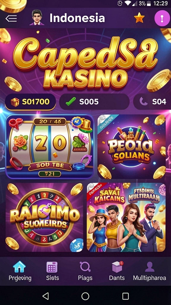 Tampilan awal SAPITOTO yang menarik dan mengundang.