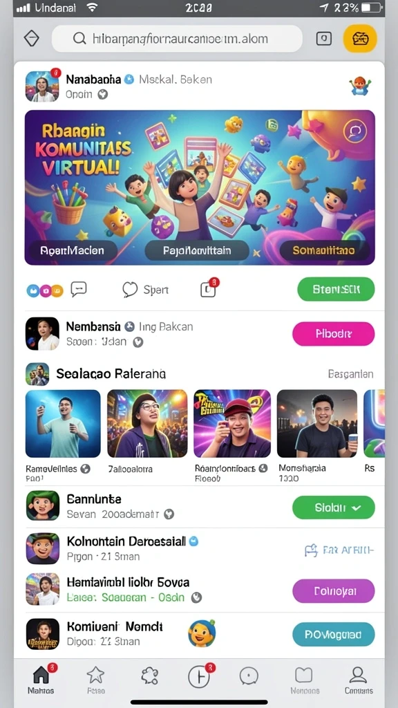 Fitur leaderboard untuk melihat peringkat pemain.