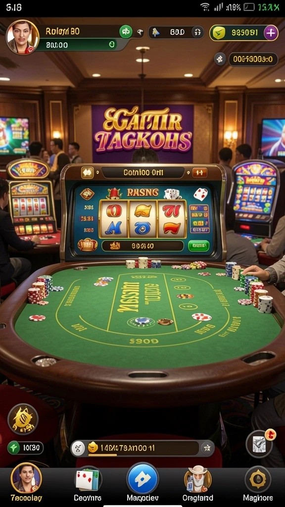 Tampilan live dealer yang memukau dan interaktif.